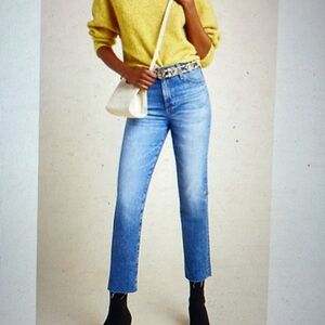 AG Adriano Goldschmied The Isabelle high rise straight crop Jean sz 27
